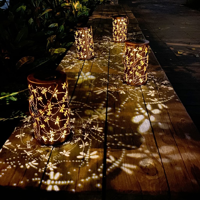 Birthday Gifts for Women Mom Grandma Ladies Solar Lanterns Outdoor