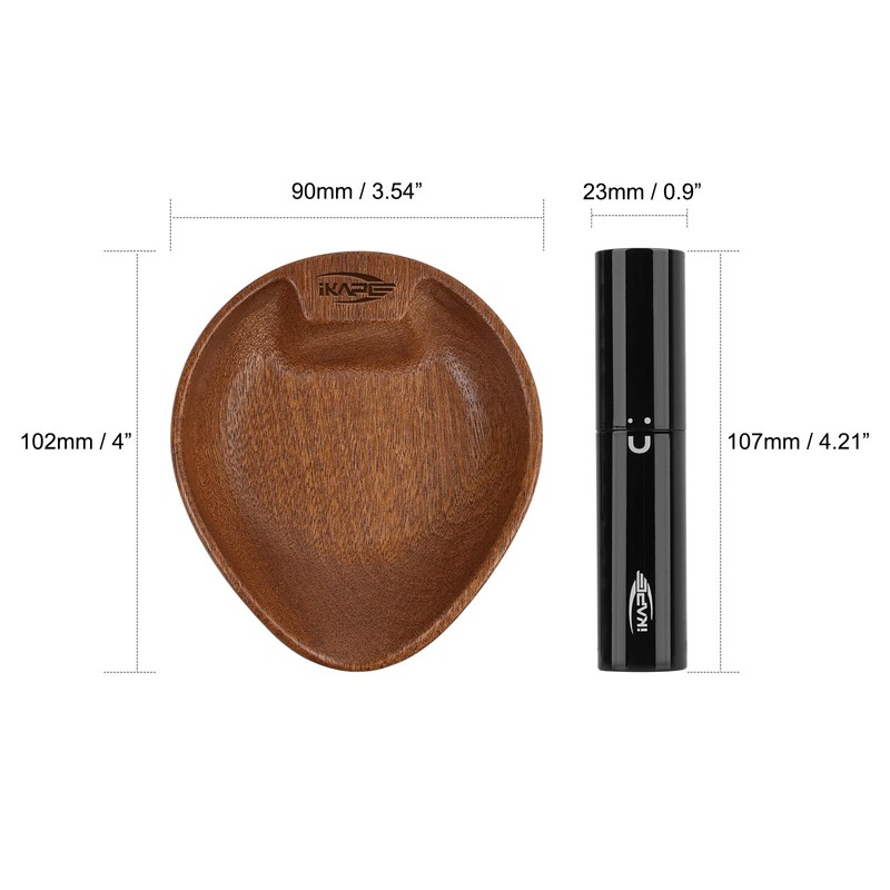 IKAPE Wooden Coffee Bean Dosing Cup and Spray Bottle Kit