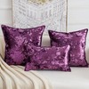 HERAYLI Premium Series, Crushed Velvet Throw Pillow Covers, Luxury Thick