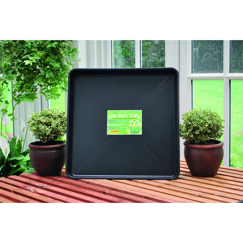 Tierra Garden Square Tray, Durable 1-Piece Drip and Potting Tray