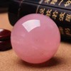 7-10CM Big Pink Crystal Ball Orange Polished Divination Natural Crystal