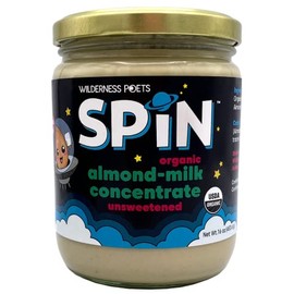 Spin, Organic Almond Milk Concentrate (Unsweetened) - 28 Servings - Make Almond Milk or Non-Dairy Creamer for Coffee, Tea, Lattes, Smoothies and Vegan Desserts (16 Ounce)