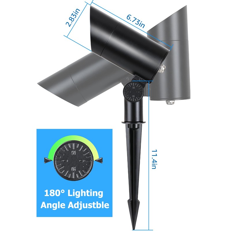 SUNVIE 30W LED Spot Lights Outdoor 5000K Daylight Flag Pole