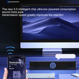 Sound Bars for Tv | Home Audio Speaker | Volume Boost Deep Bass Wireless Sound System for Desktop Projector Game Laptop Computer Tv