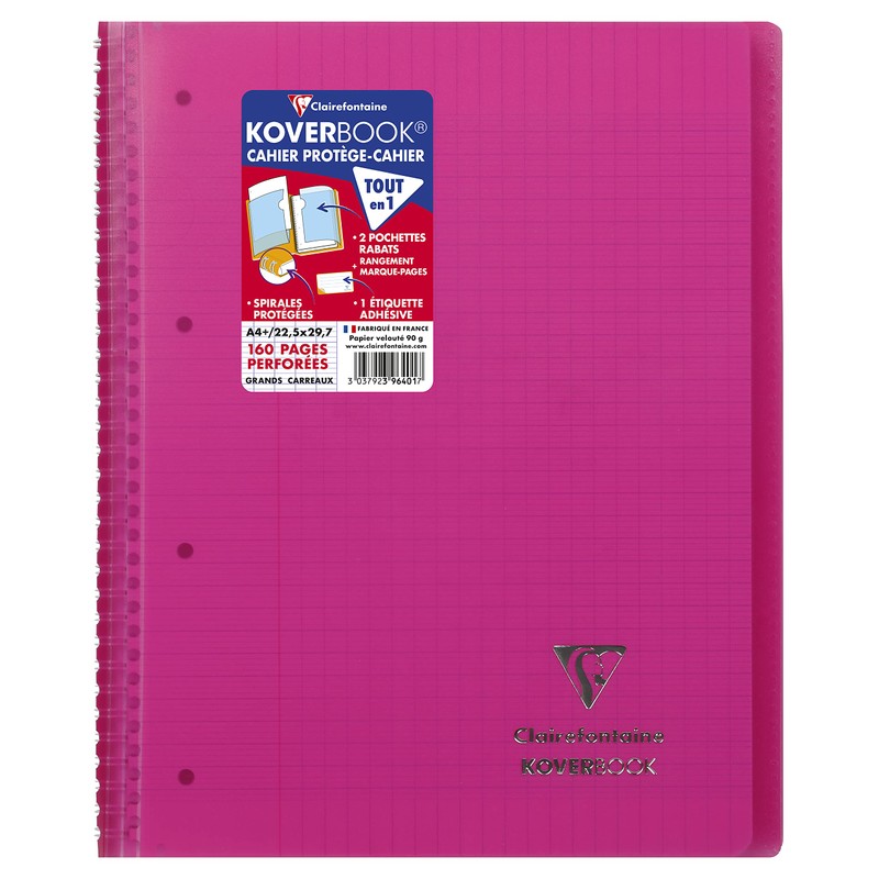 Clairefontaine 396401 °C Koverbook with Wrap-Around Cover 22.5 x 29.7