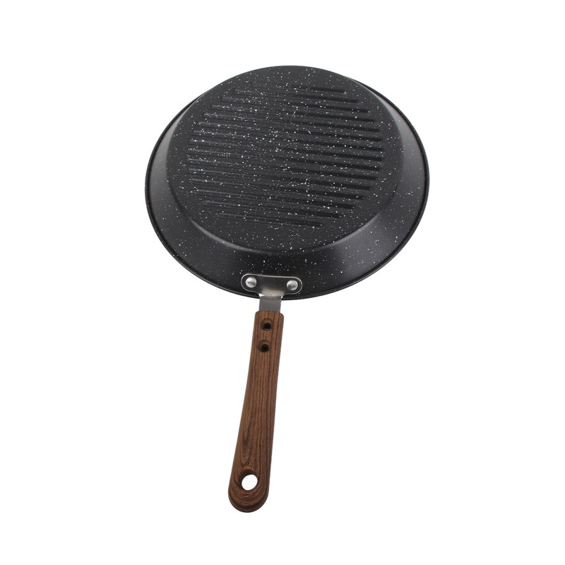 Round Grill Pan Universal Non Stick Multifunctional Flat Bottom Frying