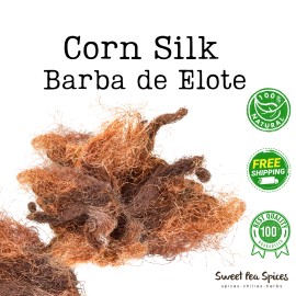 Sweet Pea Spices Corn Silk - All Sizes - Barba de Elote Herb Tea - Corn Silk - Maize - Yu Mi Xu - 1 oz