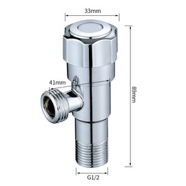 Bathroom Angle Valve Spool Angle Valve Wall Mounted Angle Valve for Wash Basins Kitchen Faucets Water Heaters Toilets Etc