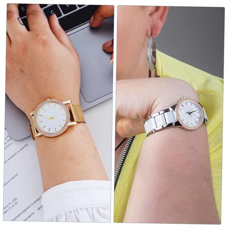 COHEALI Rhinestone Watch Ring Protector Case for Watch Stylish Bezel