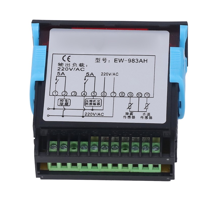 Temperature Controller Cooling Heating Multifunctional Thermostat with Dual Sensor AC220V