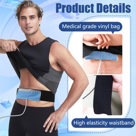 Concealed Urine Sample Kit - Adjustable Belt + Temp-Control Bag (2-4oz) & Silicone Funnel (White, Long)