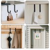 2pcs Over Door Hook, Adjustable Cubicle Hooks Durable Iron Compartment