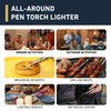 inZaynity Pen Torch Lighter - Windproof Jet Flame, Tiltable Head
