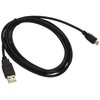 CableWholesale Micro USB 2.0 Cable, Black, Type A Male/Micro-B Male,