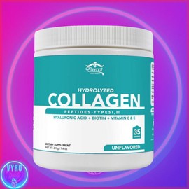 Eternal Spirit Beauty Hydrolyzed Collagen Powder with Hyaluronic Acid , Biotin, Vitamin C & E Supplement