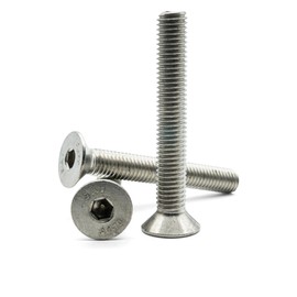 Hippo Hardware M8 (8mm X 90mm) Socket Countersunk Screws Allen Key Bolts Marine A4 Stainless Steel ISO10642 (Pack of 10)