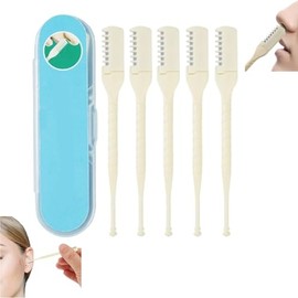 Practical,Super-Popular,Nasal Hair Cutter, 2025 New Double Sided Nose Hair Knife, 2-in-1 Sightfelt Nasal Hair Cutter, 360 Degree Rotating Nose Hair Trimmer with Ear Picker, for Women Men (5 Pieces)