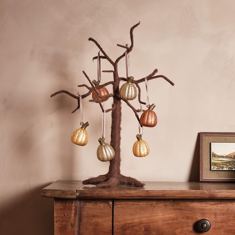 Lights4fun Halloween Artificial Felt Twig Tree Tabletop Centerpiece for Hanging