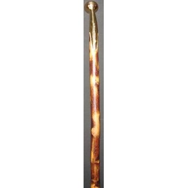 Hickory Hames Cane / Walking Stick Amish Handmade with Favorite Brass Hame Handle Heavy Duty.