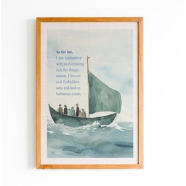 Moby Dick Or The Whale Quote Print Herman Melville Poster As For Me I Am Tormented Quote Classic Literature Quote