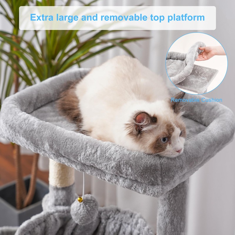 Hey-brother Cat Tree, Cat Tower for Indoor Cats, Cat House