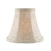 Aspen Creative 30286-6A, Bell Clip-On Chandelier Lamp Shade, Off-White, 3"