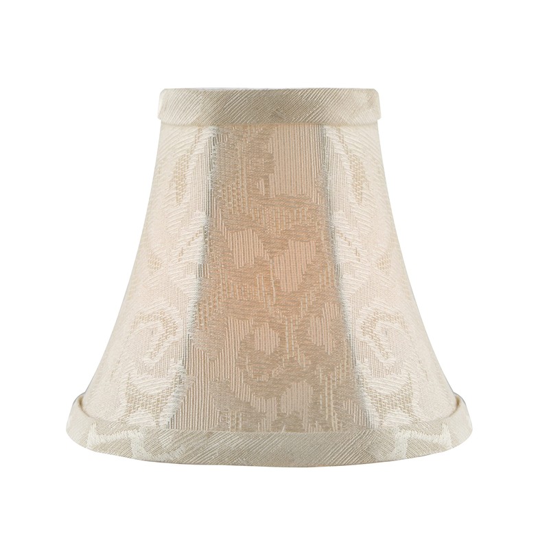 Aspen Creative 30286-6A, Bell Clip-On Chandelier Lamp Shade, Off-White, 3"