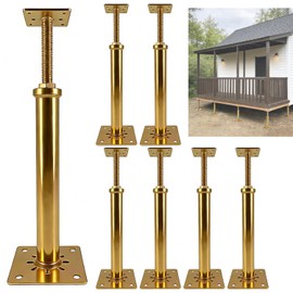 6 PCS House Floor Jacks Post Pole for Leveling, 12" - 16.5" Height Range, 6 ton Min and Max Height Capacity, House Floor Jacks Post Pole for Leveling