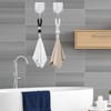 Innovess 6 Pcs Black Towel Clips, Metal Tea Towel Hooks,