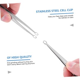 BIUDECO Blackhead Tweezers Skin Accessres Extractor Pimple Extractor Tweezers Stainless Popper Tool
