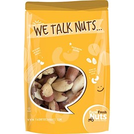 Whole, Shelled Brazil Nuts Roasted with Coconut Oil, Salted With Pink Himalayan Salt| Healthy Southern Tastiness| Small Batch Roasted, 2 Lbs. Farm Fresh Nuts Brand.