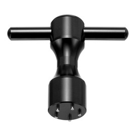 sourcing map Golf Weight Screw Wrench Tool Aluminum Alloy 5 Pin Hole Golf Club Putter Heads Wrench Replacement Putter Weight Wrench Tool for Studio Select Button Back Putter, Black