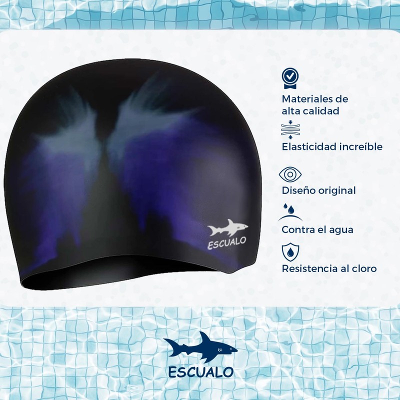 escualo Gorra para Natacion Unisex Modelo Adulto (Silicon) Impermeable, Unitalla,