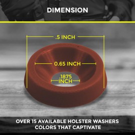 Holsterbuilder Plastic Finishing Washers - Elevate Projects - Protect Surfaces - Secure Fasteners | 50 Packs