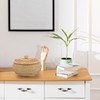 IGNPION Rattan Storage Basket with lid Multi-Purpose Decorative Storage Baskets