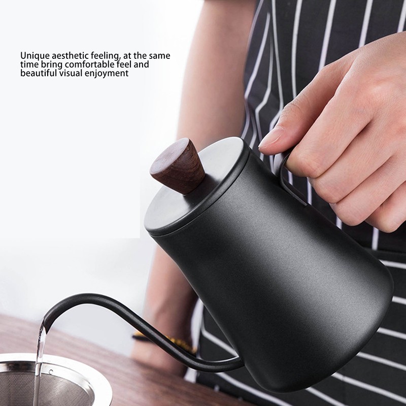 400ml Coffee Drip Kettle Stainless Steel Drip Coffee Pot Thin