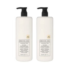 Kristin Ess Fragrance Free Shine Enhancing Conditioner 33.8 Fl Oz (Pack of 2)