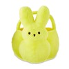 PEEPS JUMBO SIZE Yellow Bunny Plush Easter Bunny Basket With