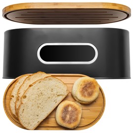ANGORA BRANDS Bread Boxes - Wooden Bread Box - Stylish Bread Keeper - Bread Boxes for Kitchen Counter - Reliable Bread Storage Box - Modern Bread Box - Bread Box by Knivi