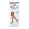 Berkshire Women's Plus Size Comfy Curvy Cuff Socks, Nude