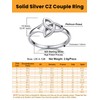 Bestyle Celtic Knot Rings for Women Hypoallergenic Silver Band Ring,