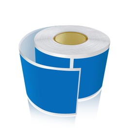 Blue Rectangular Stickers 7.6 x 5 cm Colour Code Labels Vinyl Name Tags Sticker Waterproof Removable Roll of 300