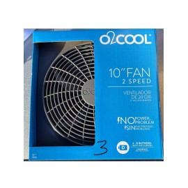 O2 COOL FD10002A 10" Portable Fan with AC Adapter