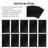 LIGHTONLY 200 Pcs Metal Business Card Blanks, Black Laser Engraving