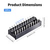 FOCMKEAS 25 Pcs 24 Pin IC Socket,2.54mm Pitch Pins Narrow