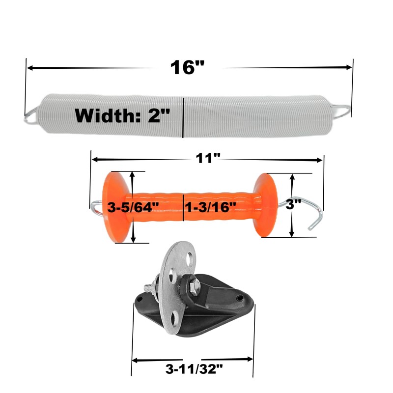 CYM-INSIST 24 ft Electric Fence Gate Handle Kit with Heavy