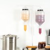 Restaurantware Hanging Condiment Dispenser 3 Liters Large Refillable Sauce Dispenser