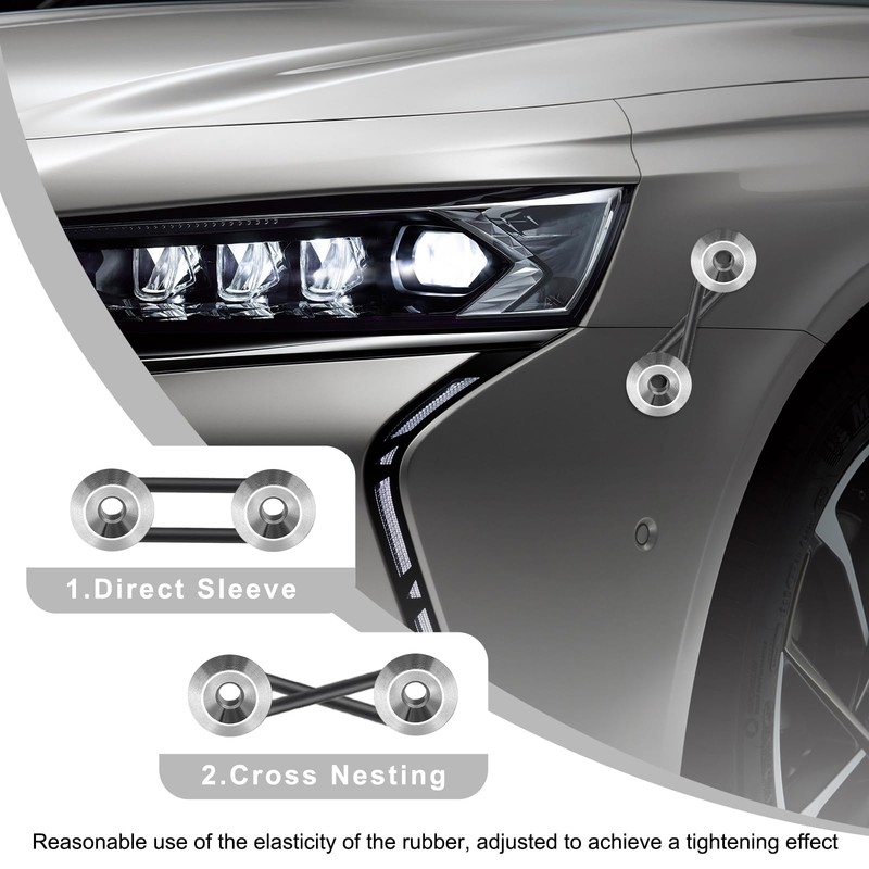 KVAEY Bumper Quick Release, JDM Front Rear Bumper Fasteners with
