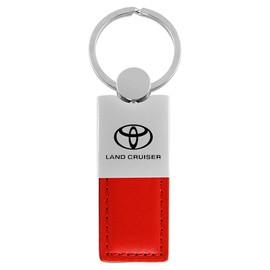 Toyota Land Cruiser Red Leather Key Ring