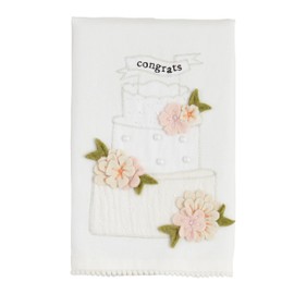 Mud Pie Felicidades - Toalla de té de Boda, 21 x 14 Pulgadas